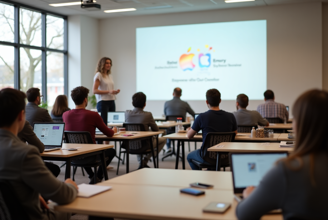 Abstract technology background with glowing code